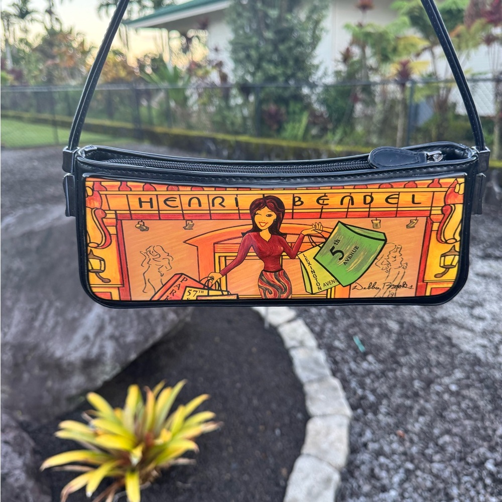 Henri Bendel “Fifth Ave” Art Print Shoulder Bag - Picture 7 of 10